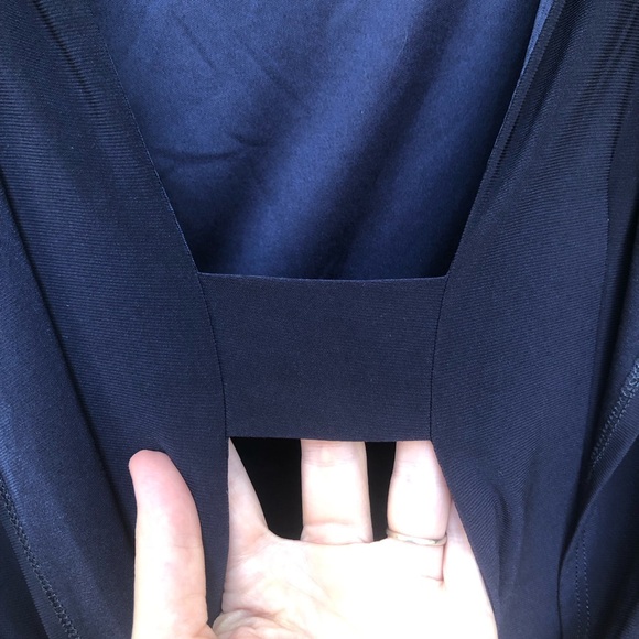 Betsy & Adam Blouson Mini Dress Size 8 Sequin Skirt Black Copper Sleeveless - Picture 8 of 12